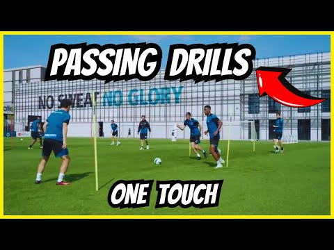 🏃‍♂️⚽One Touch Passing Combination Drills / Club Brugge