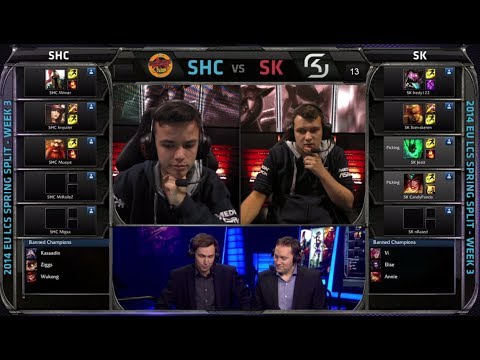 SUPA HOT CREW vs SK Gaming | Season 4 EU LCS Spring split 2014 W3D1 G3 | SHC vs SK