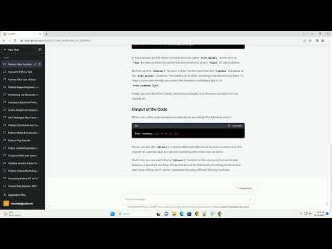 Python Filter Function Single Result