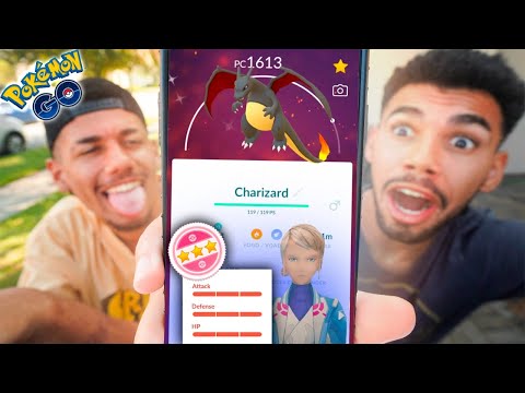 PEGUEI O CHARIZARD SHINY 100% PASSEI MAL... - POKEMON GO  | Cris |