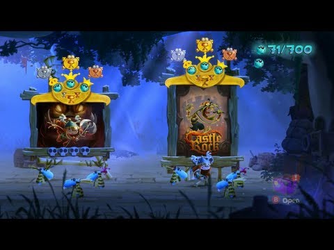 Walkthrough: Rayman Legends 100% - Castle Rock