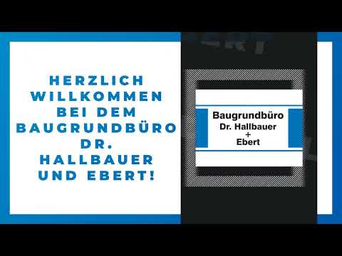 Baugrundbüro Dr. Hallbauer + Ebert YouTube-Vdeominiatur 2