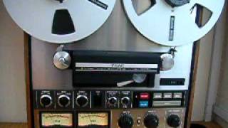 Video thumbnail for Teac A-7300 Reel to Reel Tape Deck Demonstration by manorcom