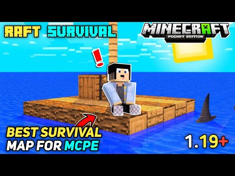 Raft Survival Map For Minecraft PE | Best Raft Survival Map For MCPE | 1.19+