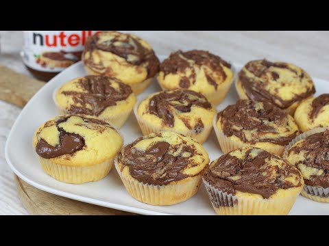 Saftige Nutella Muffins I Weich und fluffig