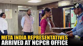 Meta India MD and Head Arun Srinivas arrives at NCPCR office after sum