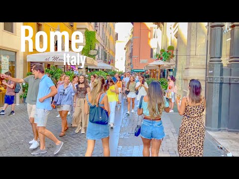 Rome, Italy 🇮🇹 - Evening Walk - September 2021 - 4K-HDR Walking Tour (▶130min)