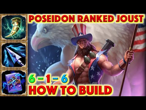 SMITE HOW TO BUILD POSEIDON - Poseidon Ranked Joust + How To + Guide (Season 7) Freedom Overload