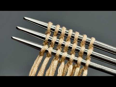 Einfaches Ajourmuster stricken | Sommerliches Strickmuster für Anfänger 🧶