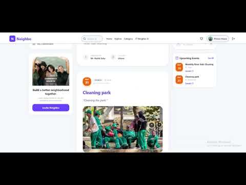 Neighbo-Social Network Platform with AI Preview