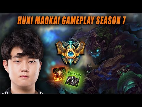 SKT T1 Huni Maokai | Season 7 Maokai vs Jax Gameplay | Patch 7.15