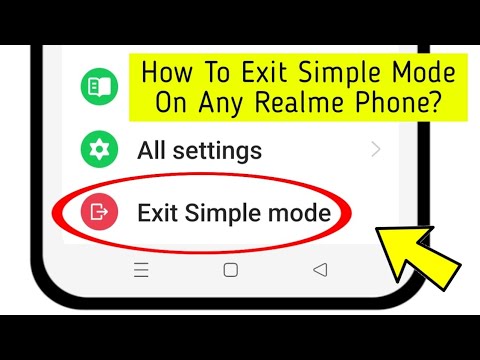 How To Exit Simple Mode On Any Realme Phone