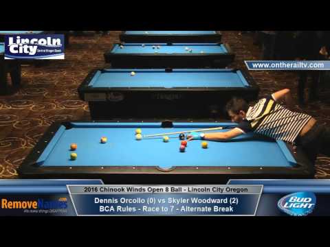 Dennis Orcollo vs Skyler Woodward 3rd Place Match - 2016 CWO 8 Ball Championships