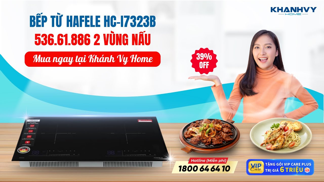 Bếp từ Hafele HC-I7323B 536.61.886 2 vùng nấu