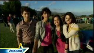 Miley Cyrus, Jonas Brothers, Demi Lovato &amp; Selena Gomez - Send It On - Behind The Scenes. (HD)