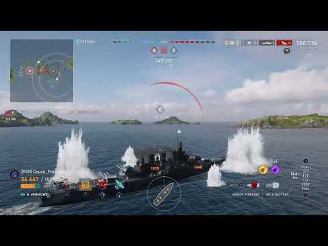 World of Warships Legends: New personal damage record!!!!! 314K (Vermont)