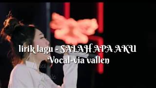 Download lagu #salahapaaku #viavallen lirik lagu salah apa aku vocal via vallen mp3 Download lagu #salahapaaku #viavallen lirik lagu salah apa aku vocal via vallen mp3