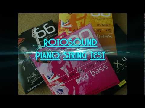 Rotosound bass piano string - music man bongo test