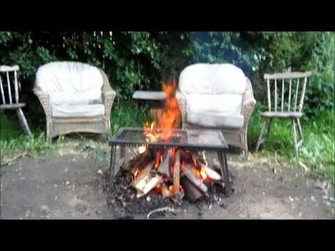 Making birch tar/oil.