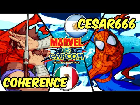 MVC: COHERENCE (MEX) 🆚 cesar666 (ARG)│Marvel vs Capcom│Fightcade FT5