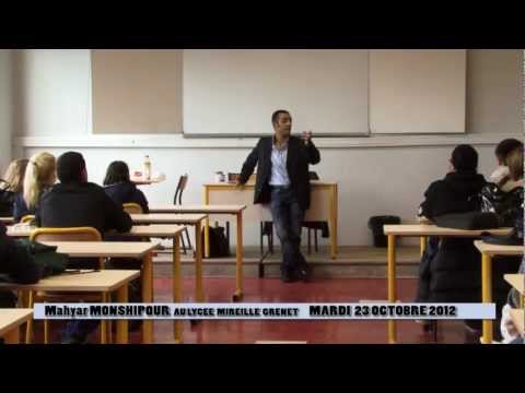 Mahyar MONSHIPOUR au lycée mireille grenet