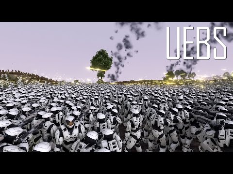 23.000 Easterling Infantrys vs 22.000 Halo SpartanMKVs- Ultimate Epic Battle Simulator 2- UEBS 2