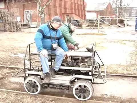 Drezina ТД-5 ar M-72 dzinēju.  Cekule - Ērgļi. Rail Cart. Easter trip