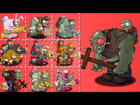 Giga Gargantuar Pvz 1 vs All Zombies in Pvz 2 - Who Will Win? - Zombie vs Zombie