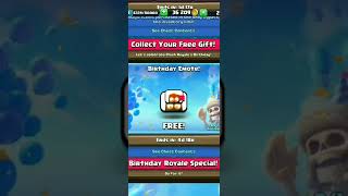 Happy Birthday Clash Royale! Get your free emote  🎁 #shorts #gift