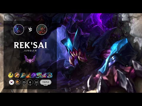 Rek'Sai Jungle vs Graves - KR Master Patch 12.9