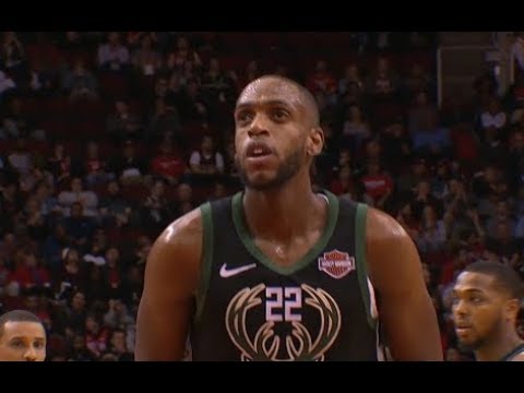 Khris Middleton Highlights vs Rockets RS19G40 - 15 Pts, 4 Rebs, 3 Asts (09.01.19)