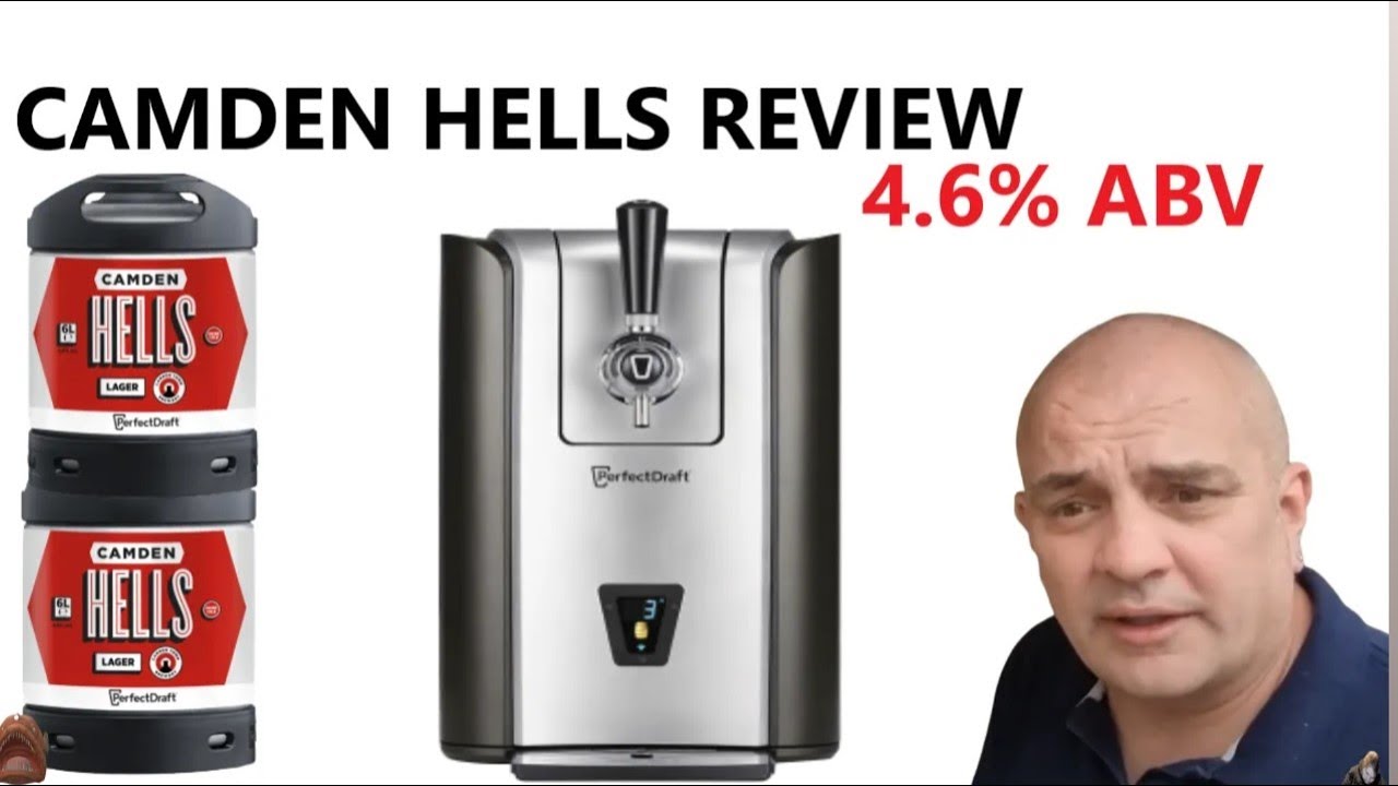 Camden Hells review 4.6% ABV Philips Perfect Draft Pro 6 litre Keg @PerfectDraft_UK