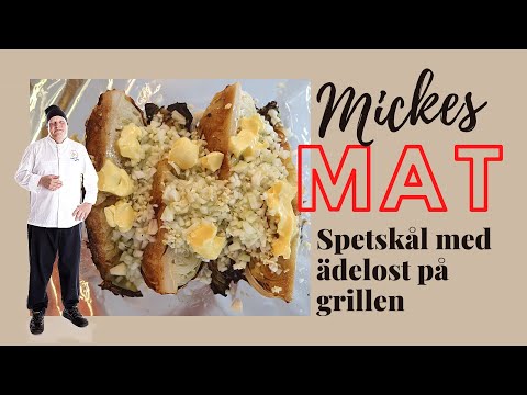 MICKES MAT - Spetskål med ädelost på grillen