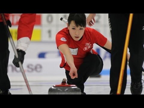 CURLING: World Junior Chps 2013 - Women Draw 4 DEN-JPN