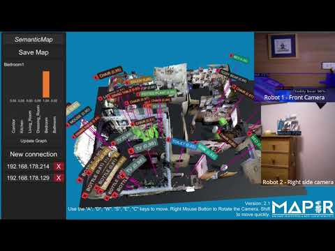 ViMantic, a Distributed Robotic Architecture for Semantic Mapping in Indoor Environments