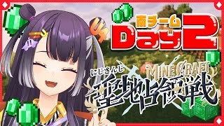 【 #にじマイクラ占領戦 】DAY2参戦！！ここから巻き返すコツコツ派(?)の南チーム【海妹四葉/にじさんじ】