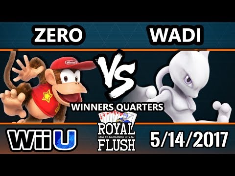 Royal Flush SSB4 - TSM | Zero (Diddy Kong) Vs. WaDi (Mewtwo) Smash 4 Winners Quarters