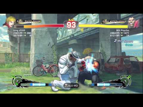 SSF4 AE king d599 (Ken) VS. WH Psycho (Balrog) Rank