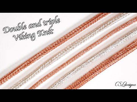 How to double and triple viking knit tutorial