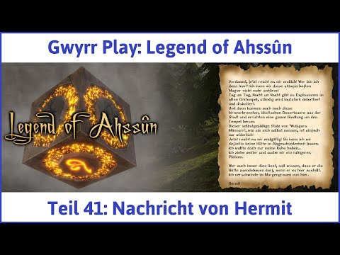 Legend of Ahssûn deutsch Teil 41 - Nachricht von Hermit Let's Play