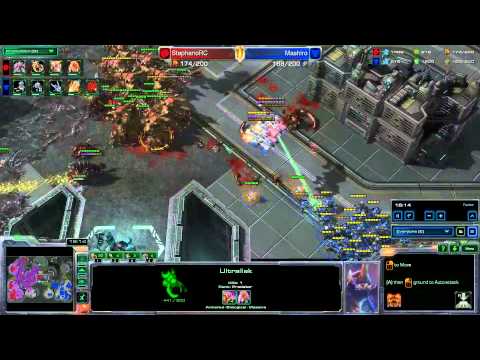 Terran vs. Zerg action with Stephano on Newkirk City - StarCraft 2 - #09/2013
