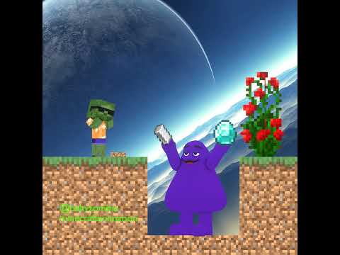 Help Grimace Shake Punishes Bad Zombie Gangster #minecraft#shorts #cameraman #skibiditoilet #funny