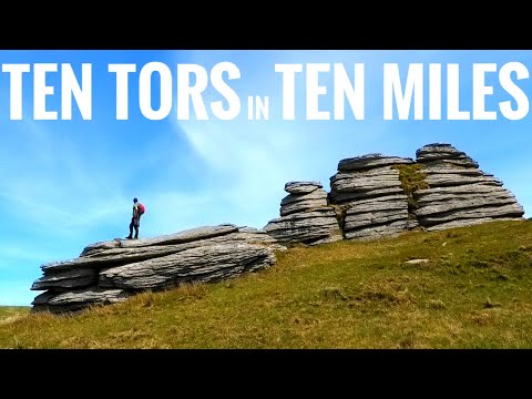 TEN TORS in TEN MILES  (Hiking on Dartmoor - Great Links Tor)