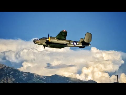 Flightline B-25 1600mm Maiden Flight