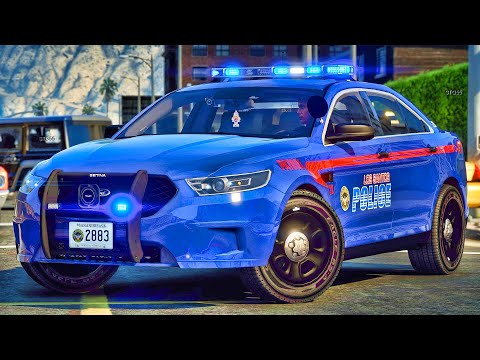 Playing GTA 5 As A POLICE OFFICER City Patrol| ATL|| GTA 5 Lspdfr Mod| 4K