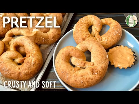 Pretzels Recipe - Homemade Soft Pretzels recipe - Crusty and Soft Pretzels - Sattvik Kitchen