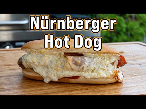 Hot Dog mit Nürnberger Bratwurst | Hot Dog Rezept | #bbqschwabe