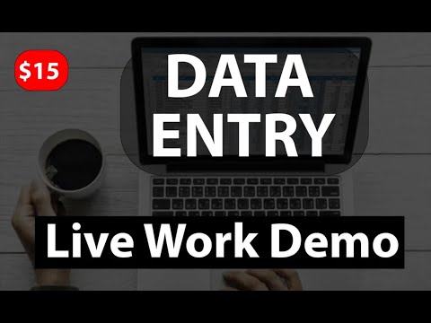 Virtual Assistant Data Entry work demo for beginners on Fiverr | Upwork with practice file