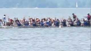 preview picture of video 'Peekskill Dragon Boat Race 2 NYUCD - Shore View'
