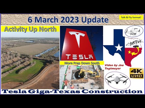Full Site Flight w/ Many New Developments & Changes! 6 March 2023 Giga Texas Update (09:15AM)